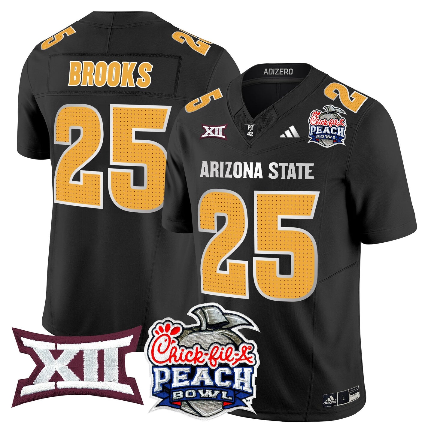 Arizona State Sun Devils 2025 Peach Bowl Vapor Limited Jersey - All Stitched