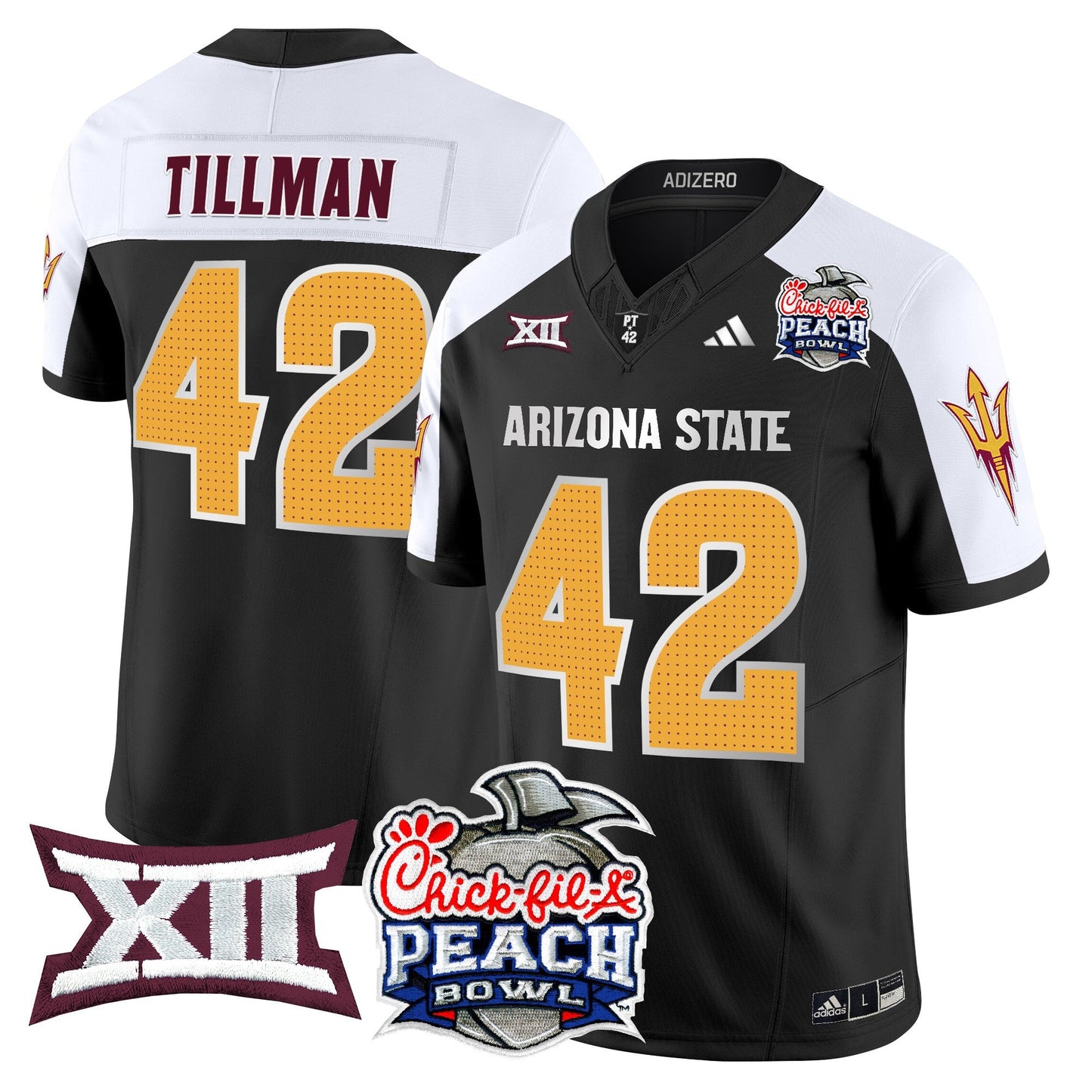 Arizona State Sun Devils 2025 Peach Bowl Vapor Limited Jersey - All Stitched