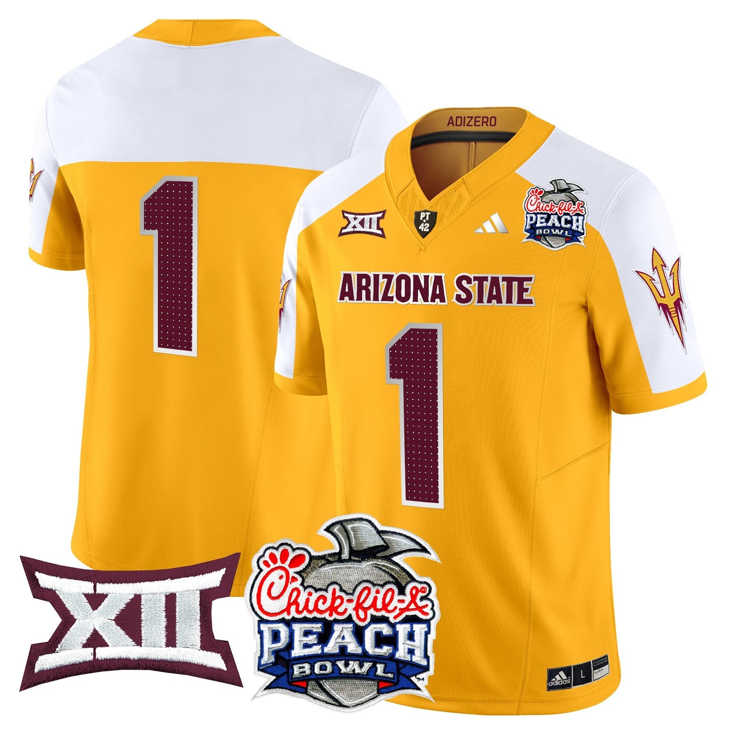 Arizona State Sun Devils 2025 Peach Bowl Vapor Limited Jersey - All Stitched