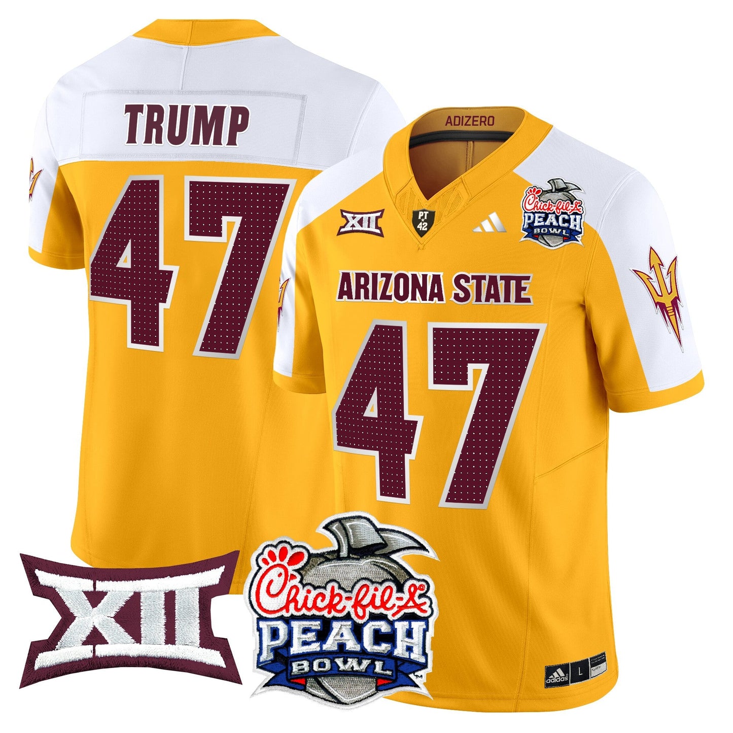 Arizona State Sun Devils 2025 Peach Bowl Vapor Limited Jersey - All Stitched