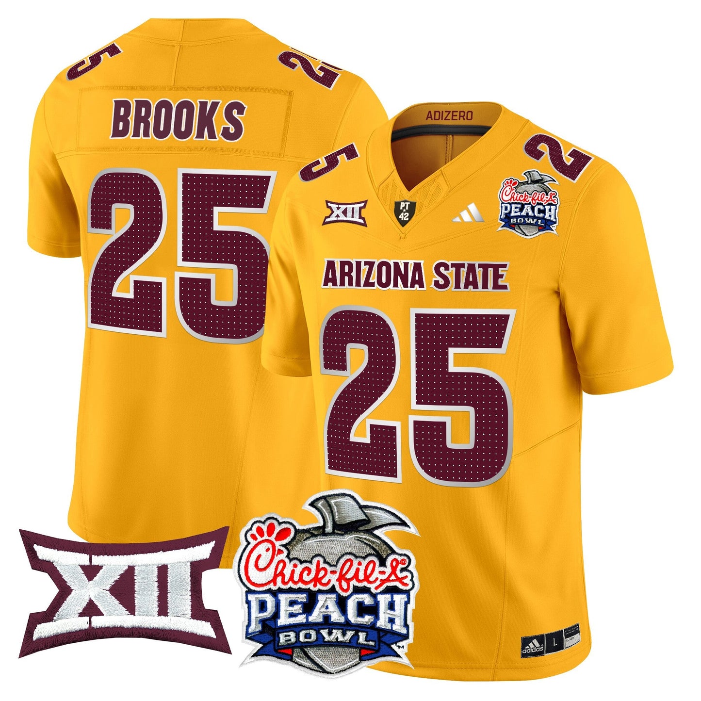 Arizona State Sun Devils 2025 Peach Bowl Vapor Limited Jersey - All Stitched