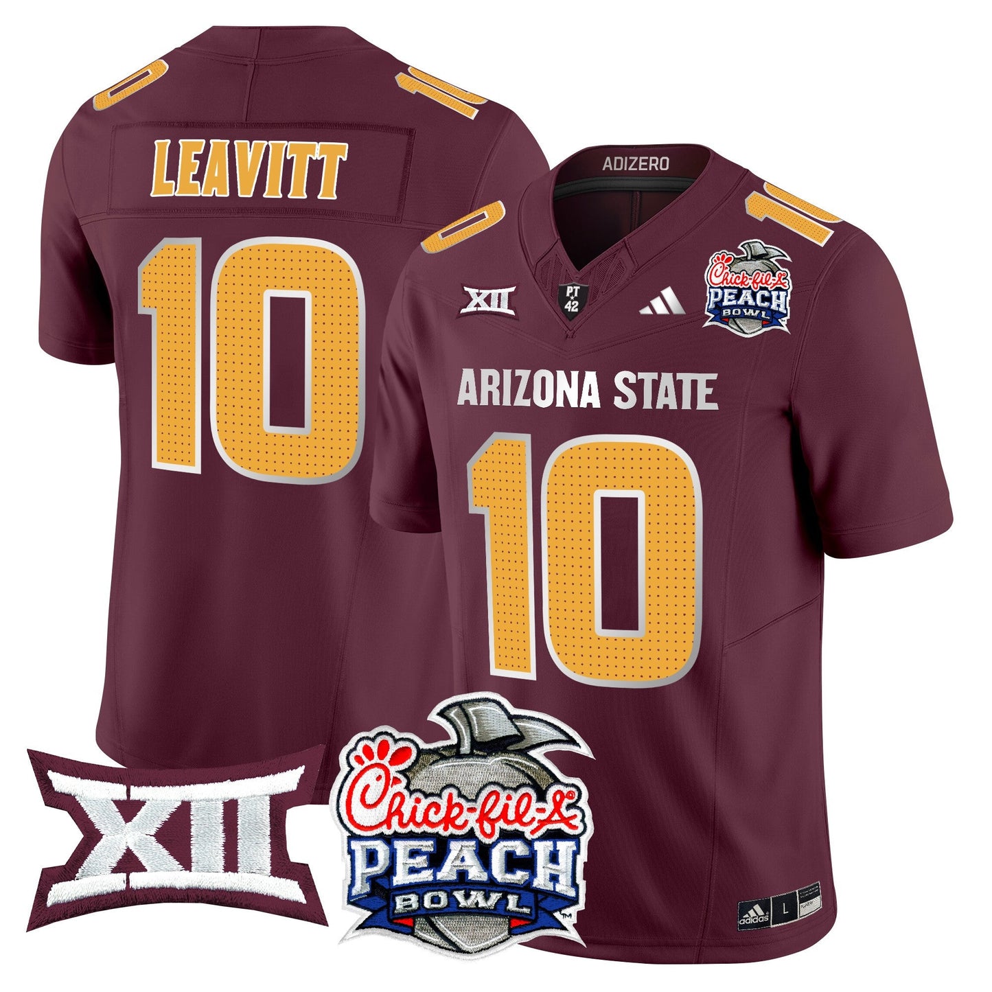 Arizona State Sun Devils 2025 Peach Bowl Vapor Limited Jersey - All Stitched