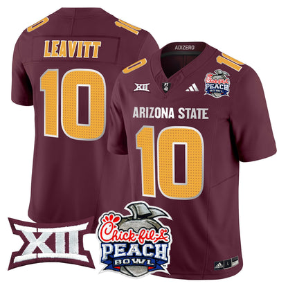 Arizona State Sun Devils 2025 Peach Bowl Vapor Limited Jersey - All Stitched