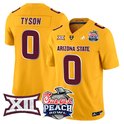 Arizona State Sun Devils 2025 Peach Bowl Vapor Limited Jersey - All Stitched