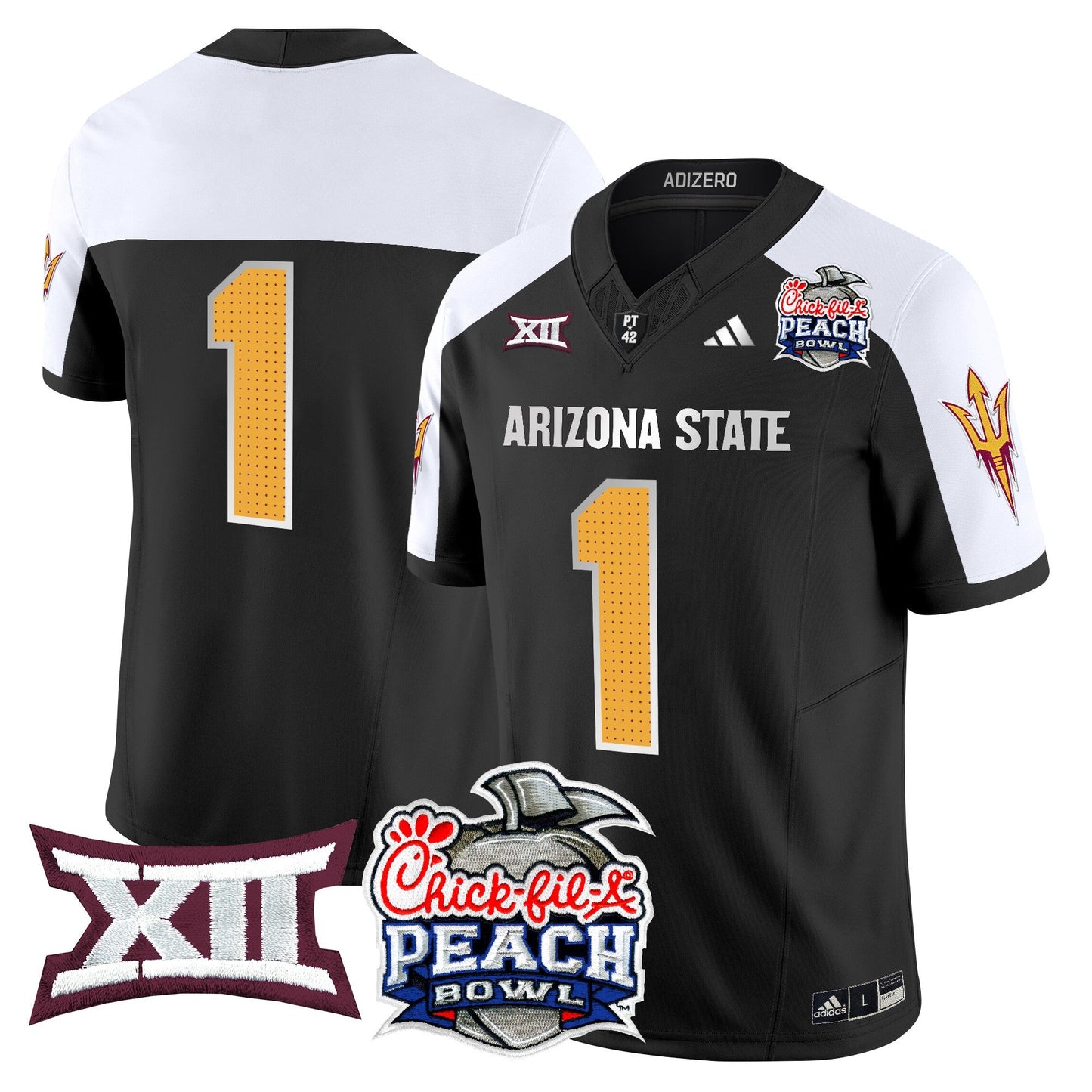 Arizona State Sun Devils 2025 Peach Bowl Vapor Limited Jersey - All Stitched