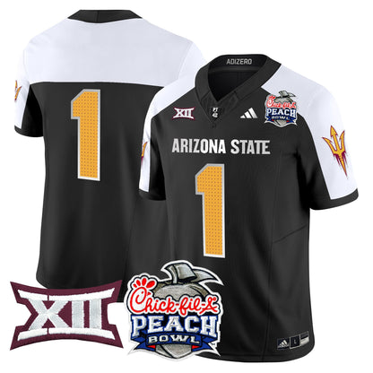 Arizona State Sun Devils 2025 Peach Bowl Vapor Limited Jersey - All Stitched