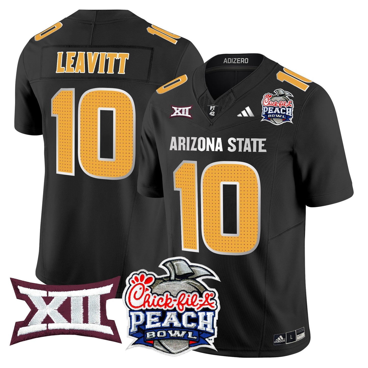 Arizona State Sun Devils 2025 Peach Bowl Vapor Limited Jersey - All Stitched