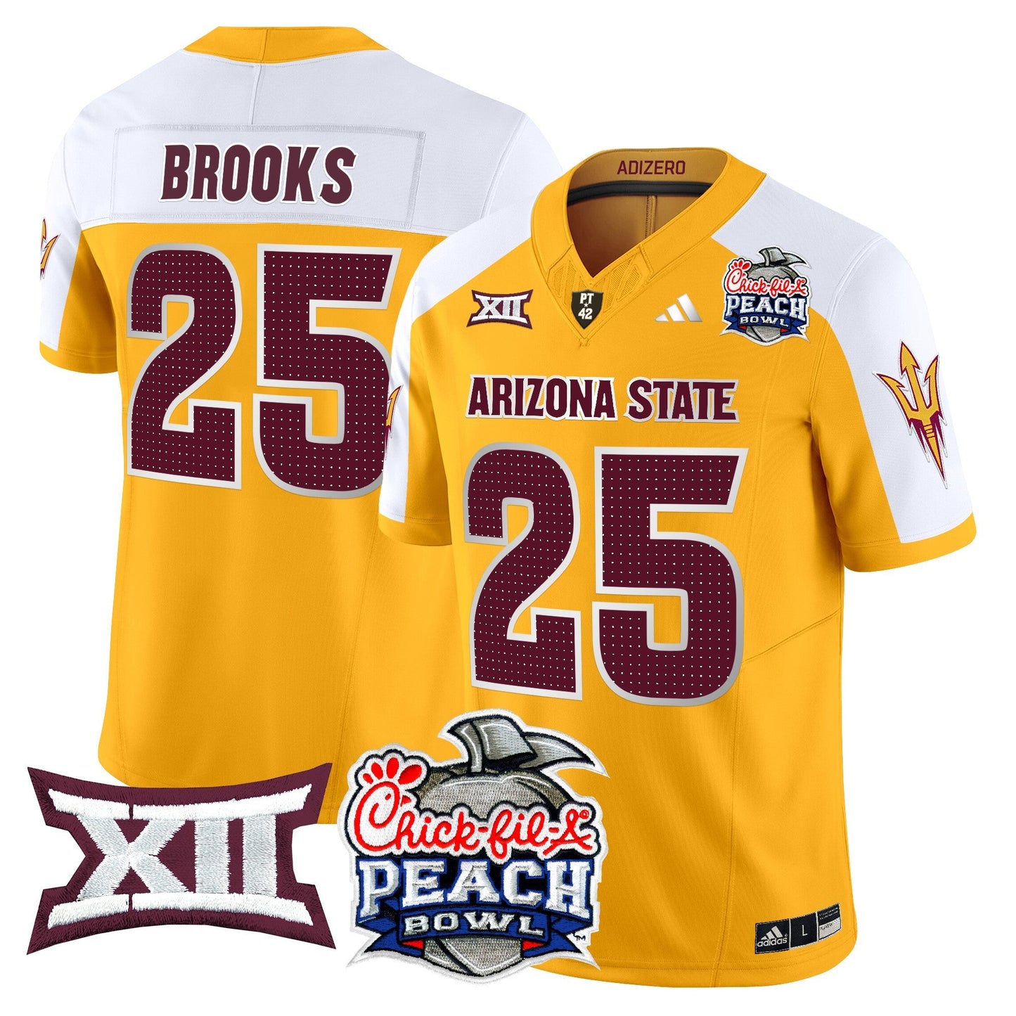 Arizona State Sun Devils 2025 Peach Bowl Vapor Limited Jersey - All Stitched