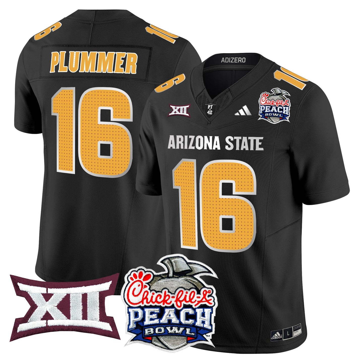 Arizona State Sun Devils 2025 Peach Bowl Vapor Limited Jersey - All Stitched