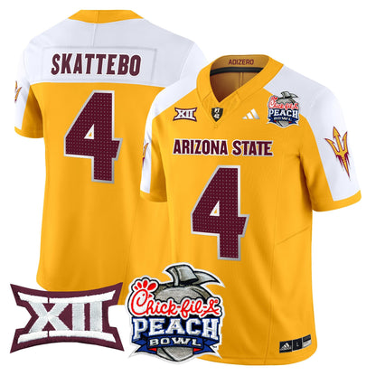 Arizona State Sun Devils 2025 Peach Bowl Vapor Limited Jersey - All Stitched