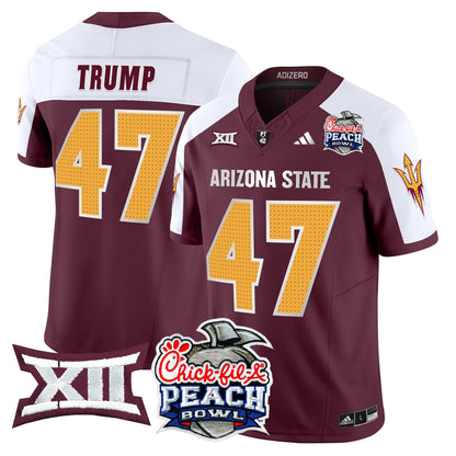 Arizona State Sun Devils 2025 Peach Bowl Vapor Limited Jersey - All Stitched