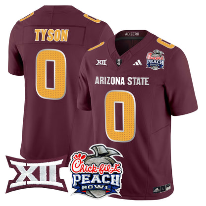 Arizona State Sun Devils 2025 Peach Bowl Vapor Limited Jersey - All Stitched
