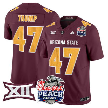 Arizona State Sun Devils 2025 Peach Bowl Vapor Limited Jersey - All Stitched
