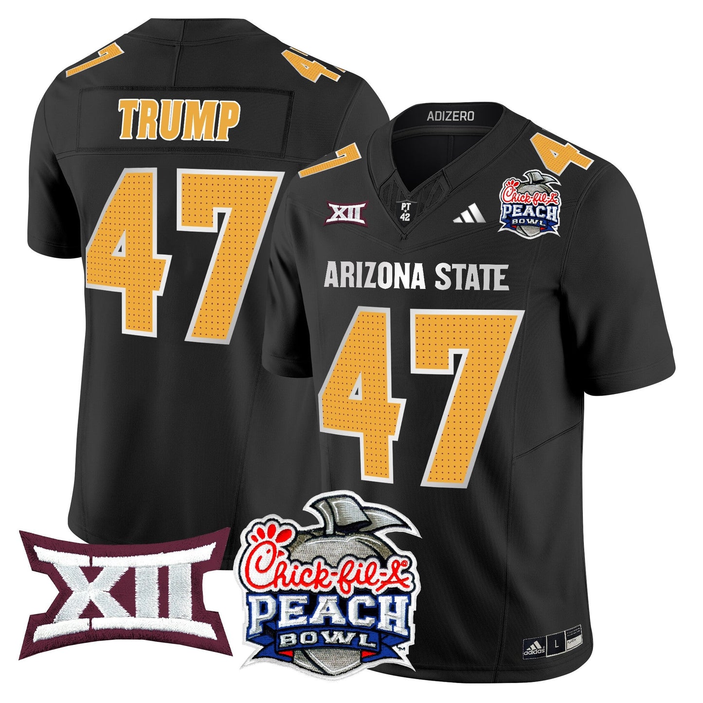 Arizona State Sun Devils 2025 Peach Bowl Vapor Limited Jersey - All Stitched