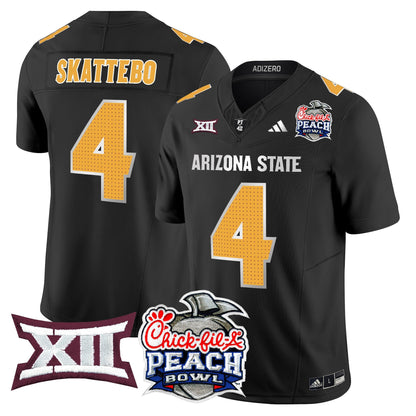 Arizona State Sun Devils 2025 Peach Bowl Vapor Limited Jersey - All Stitched
