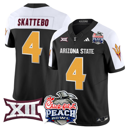 Arizona State Sun Devils 2025 Peach Bowl Vapor Limited Jersey - All Stitched