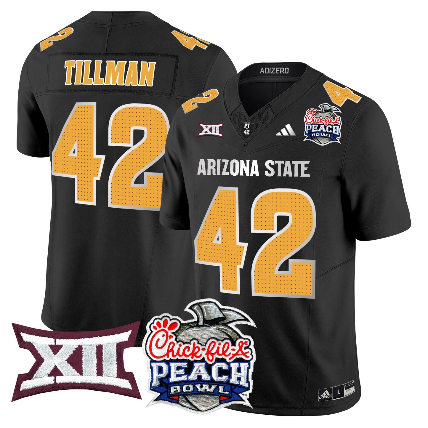 Arizona State Sun Devils 2025 Peach Bowl Vapor Limited Jersey - All Stitched