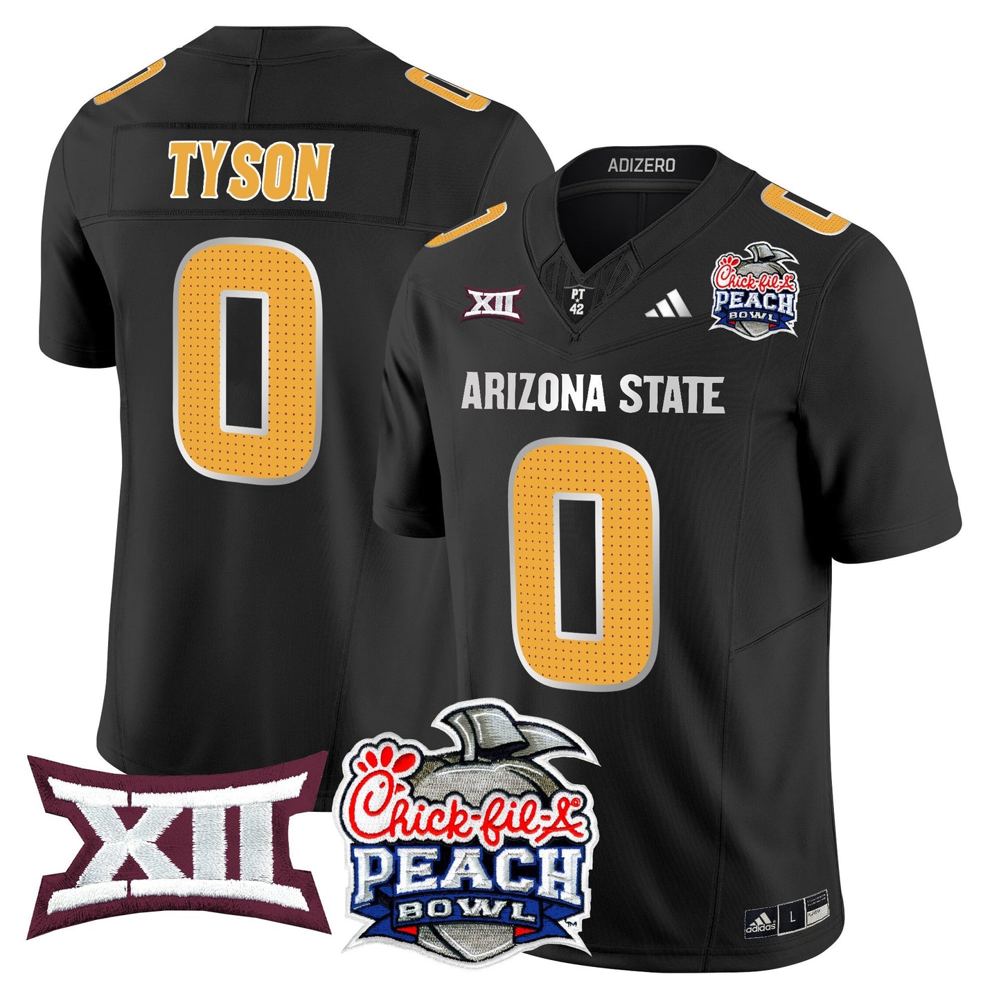 Arizona State Sun Devils 2025 Peach Bowl Vapor Limited Jersey - All Stitched