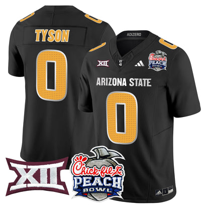 Arizona State Sun Devils 2025 Peach Bowl Vapor Limited Jersey - All Stitched