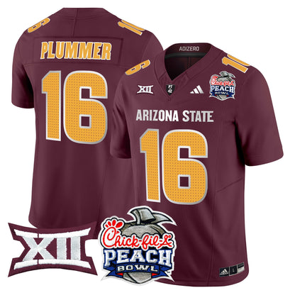 Arizona State Sun Devils 2025 Peach Bowl Vapor Limited Jersey - All Stitched
