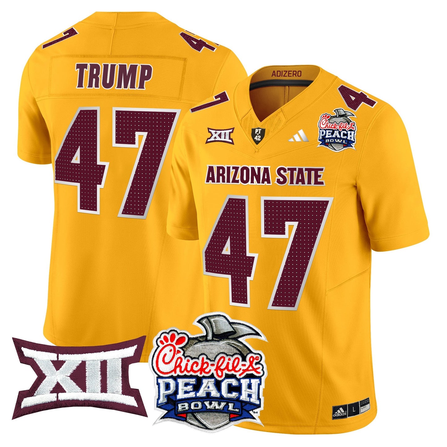 Arizona State Sun Devils 2025 Peach Bowl Vapor Limited Jersey - All Stitched