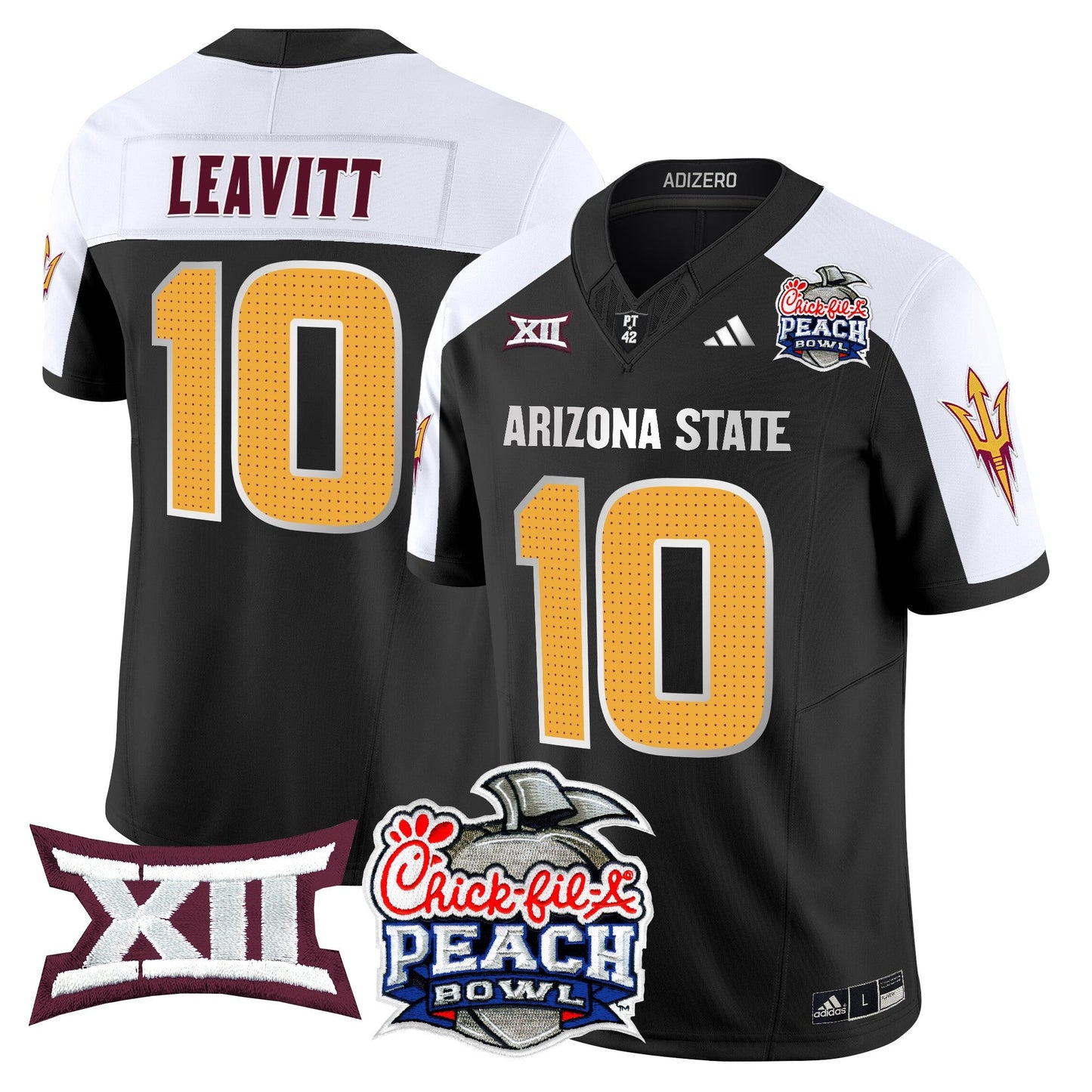 Arizona State Sun Devils 2025 Peach Bowl Vapor Limited Jersey - All Stitched