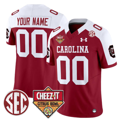 SCAR 1980 Throwback Cheez-It Citrus Bowl Patch Vapor Limited Custom Jersey - All Stitched