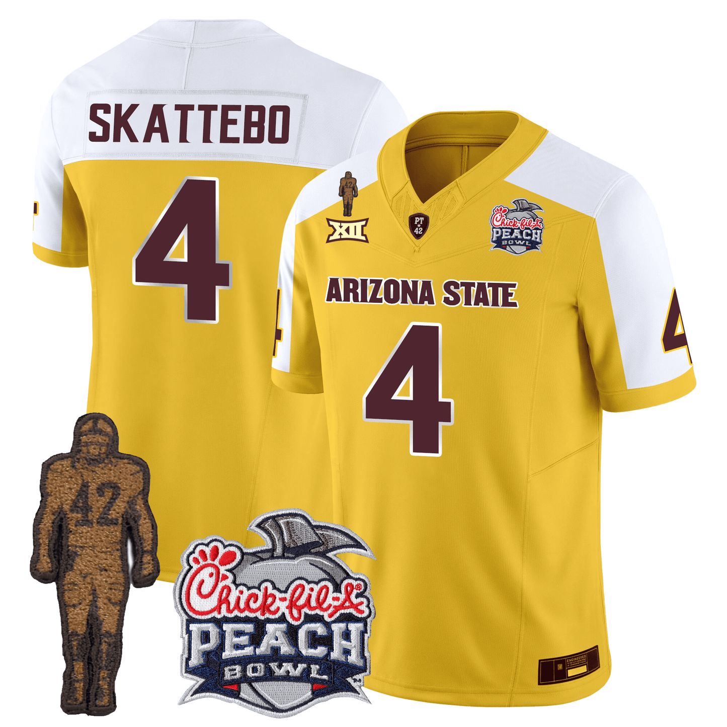 Arizona Sun Devils Football 24/25 Jersey - Peach Bowl Patch