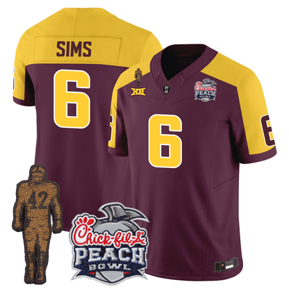 Arizona Sun Devils Football 24/25 Jersey - Peach Bowl Patch