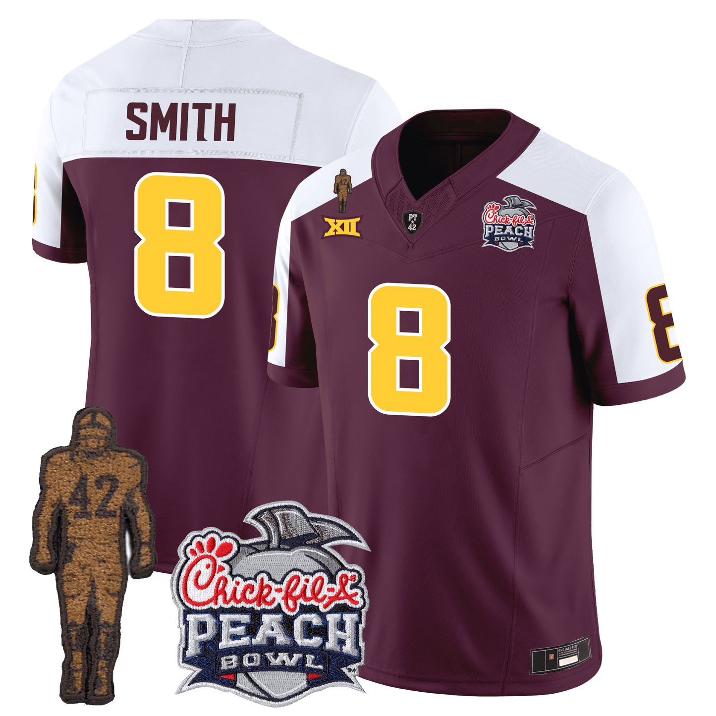 Arizona Sun Devils Football 24/25 Jersey - Peach Bowl Patch