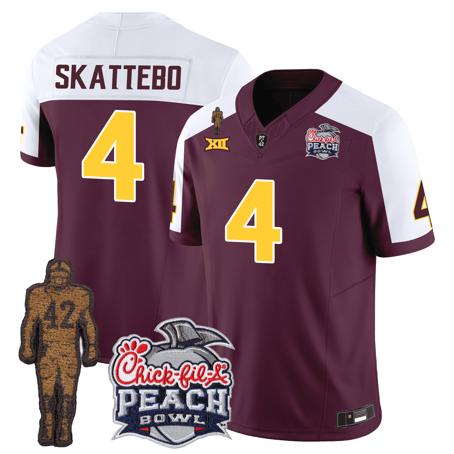 Arizona Sun Devils Football 24/25 Jersey - Peach Bowl Patch