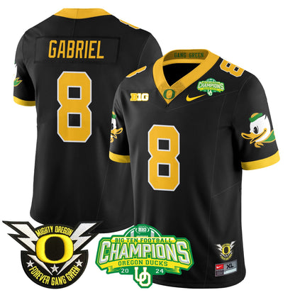 Men's Oregon Ducks 2024 Big Ten Champions Jersey N1 - All Stitched