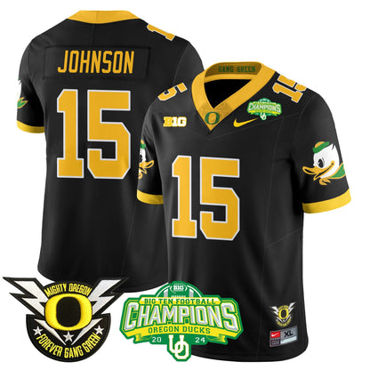 Men's Oregon Ducks 2024 Big Ten Champions Jersey N1 - All Stitched