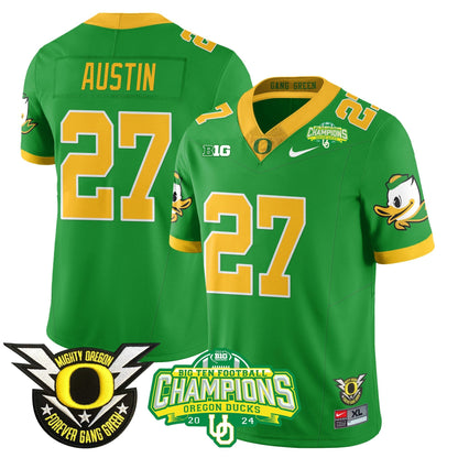 Men's Oregon Ducks 2024 Big Ten Champions Jersey N1 - All Stitched