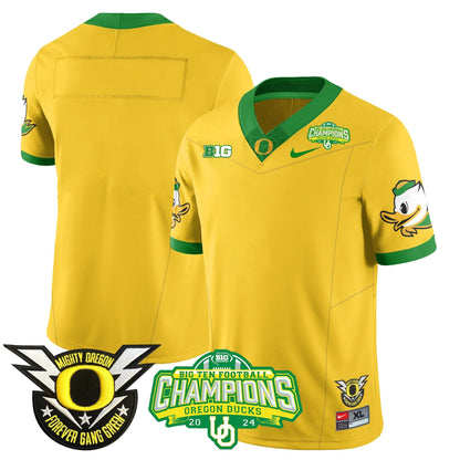 Men's Oregon Ducks 2024 Big Ten Champions Jersey N1 - All Stitched
