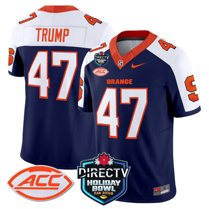 Syracuse Orange 2025 Holiday Bowl Patch Vapor Limited Jersey - All Stitched