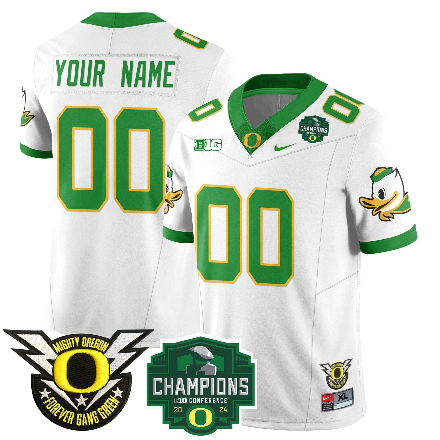 Custom Gender/Size ORE 2024 Big Ten Champions Jersey - All Stitched