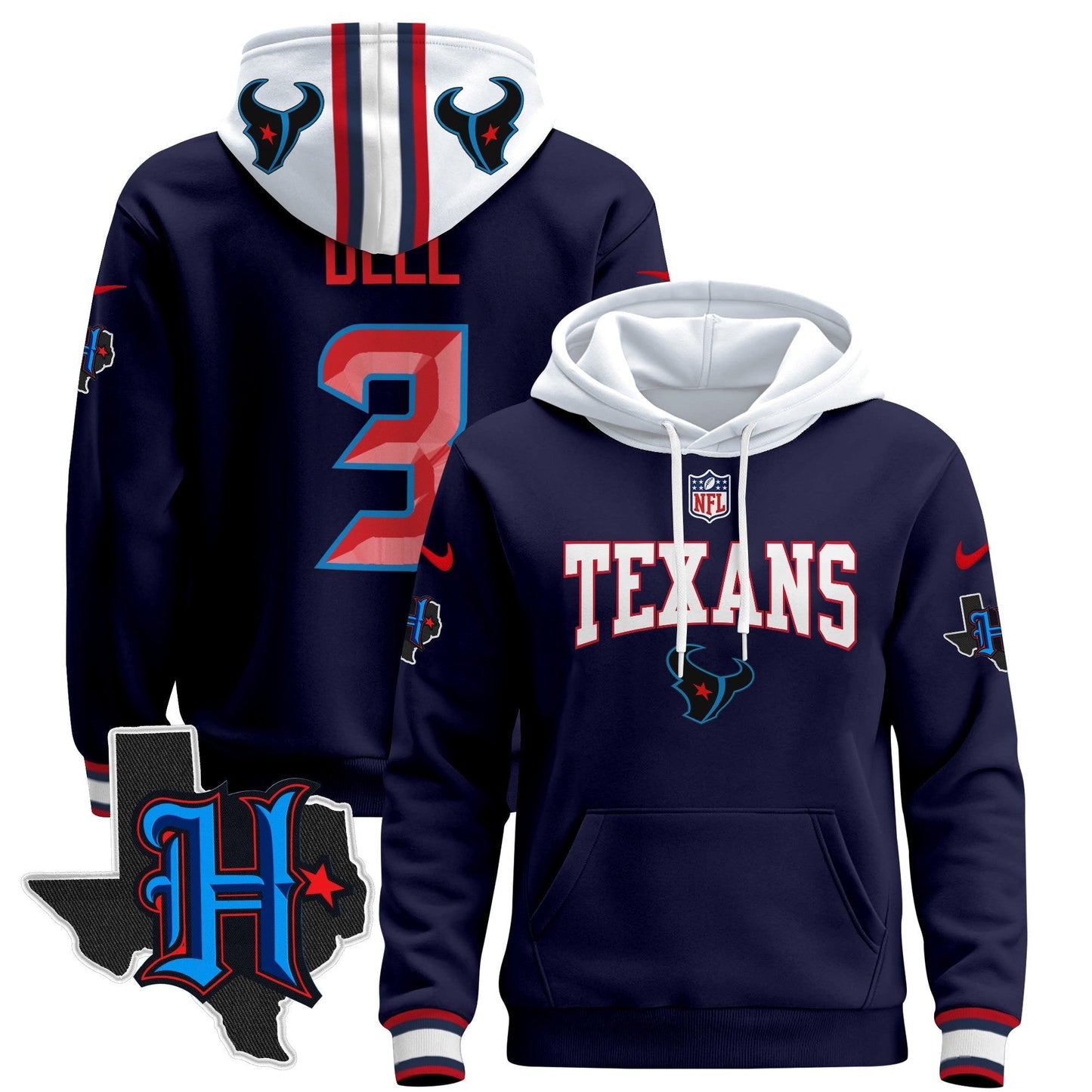 HOU 2024 Pullover Hoodie V3