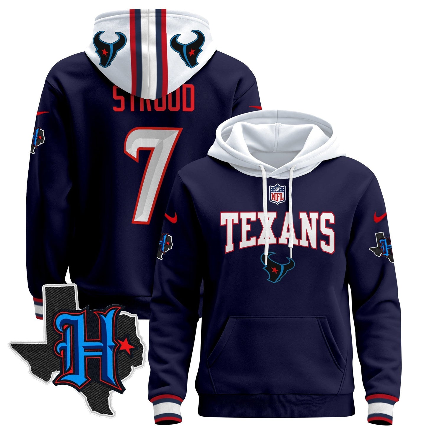HOU 2024 Pullover Hoodie V3