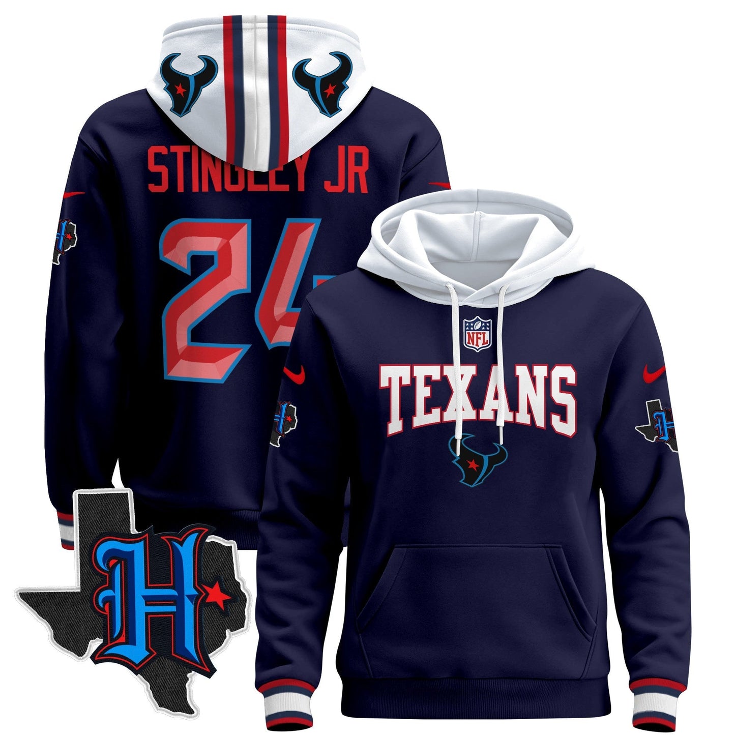 HOU 2024 Pullover Hoodie V3