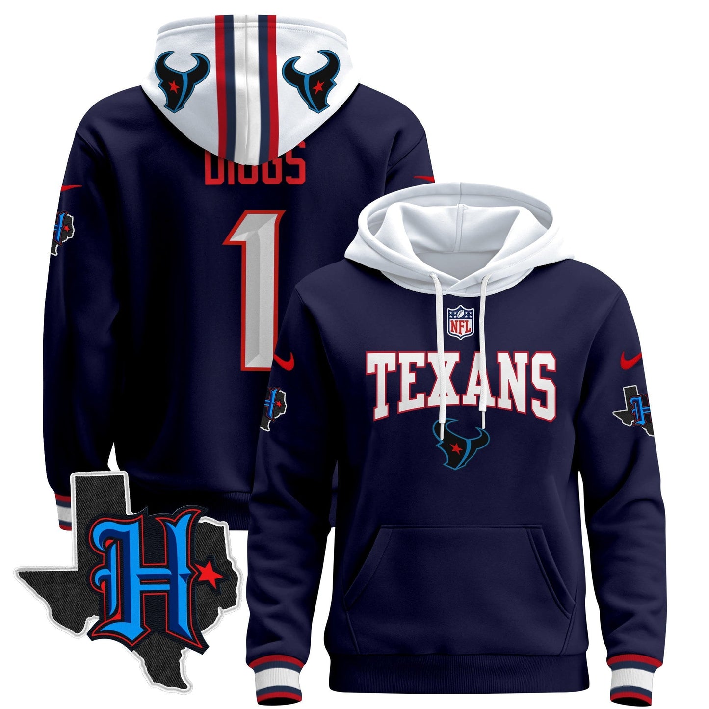 HOU 2024 Pullover Hoodie V3