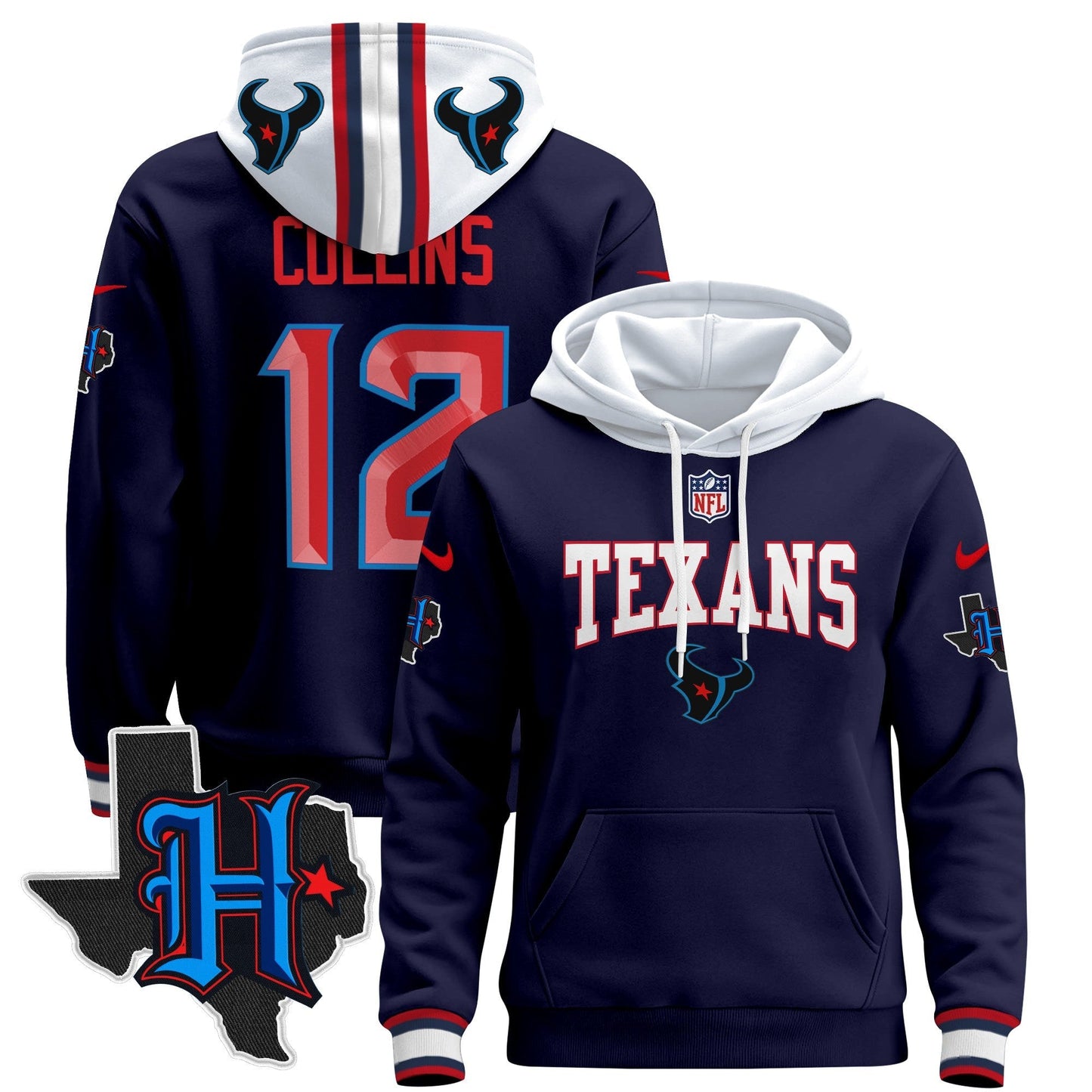 HOU 2024 Pullover Hoodie V3
