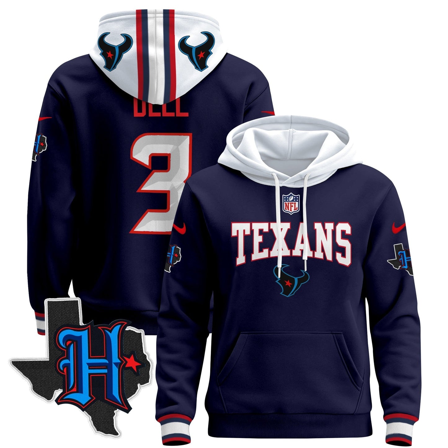 HOU 2024 Pullover Hoodie V3