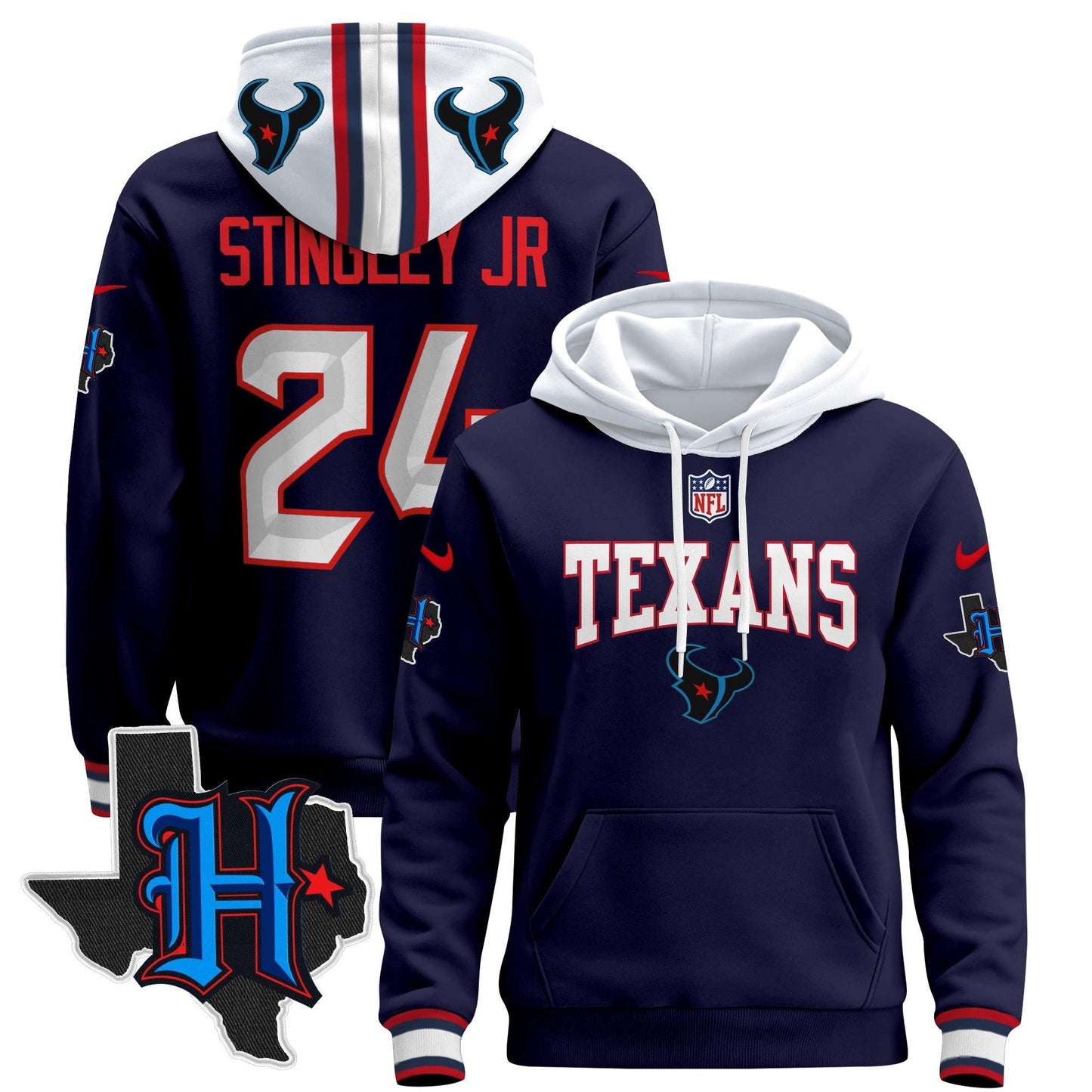 HOU 2024 Pullover Hoodie V3