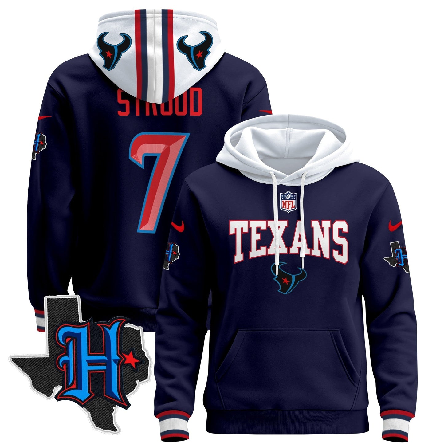 HOU 2024 Pullover Hoodie V3
