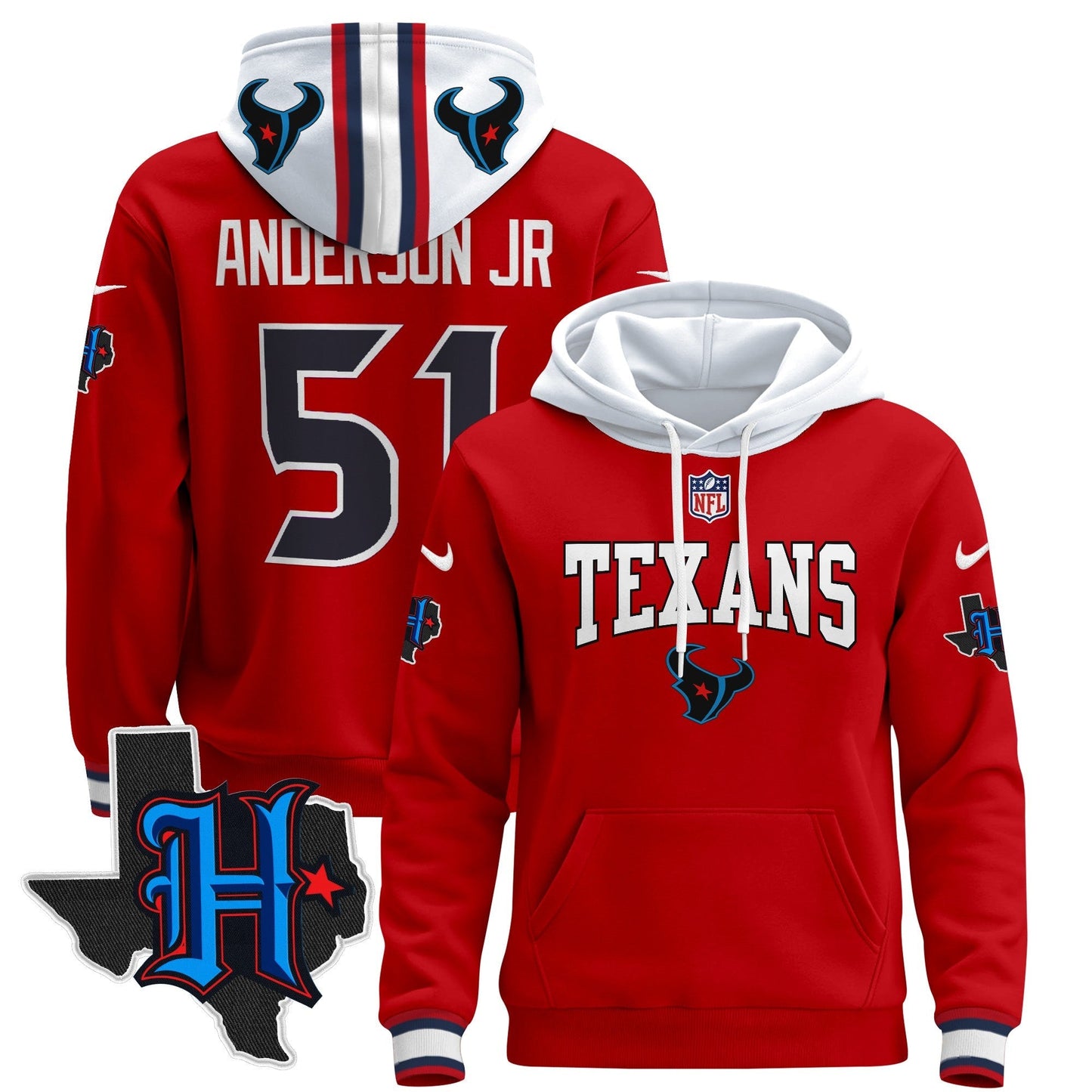 HOU 2024 Pullover Hoodie V3