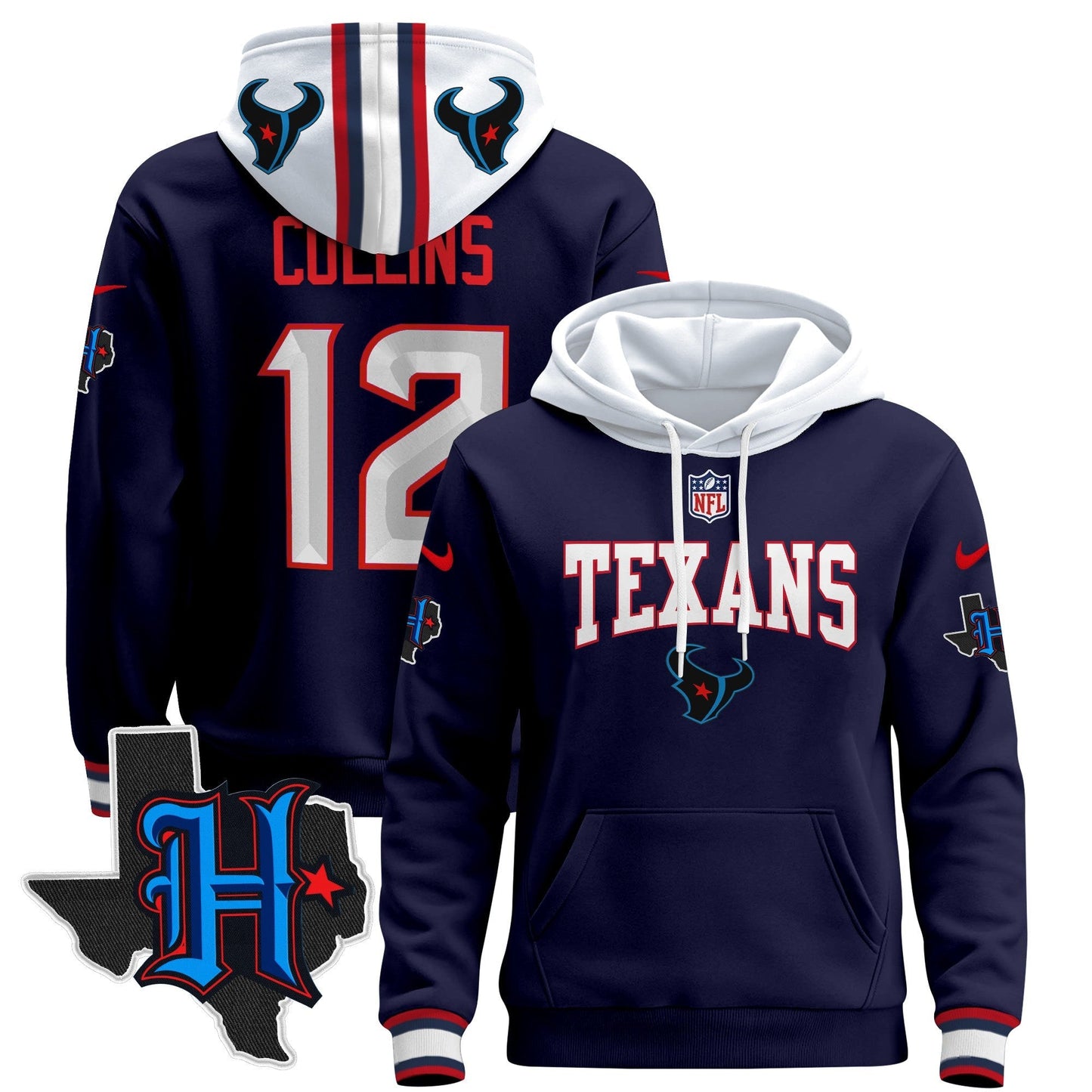 HOU 2024 Pullover Hoodie V3