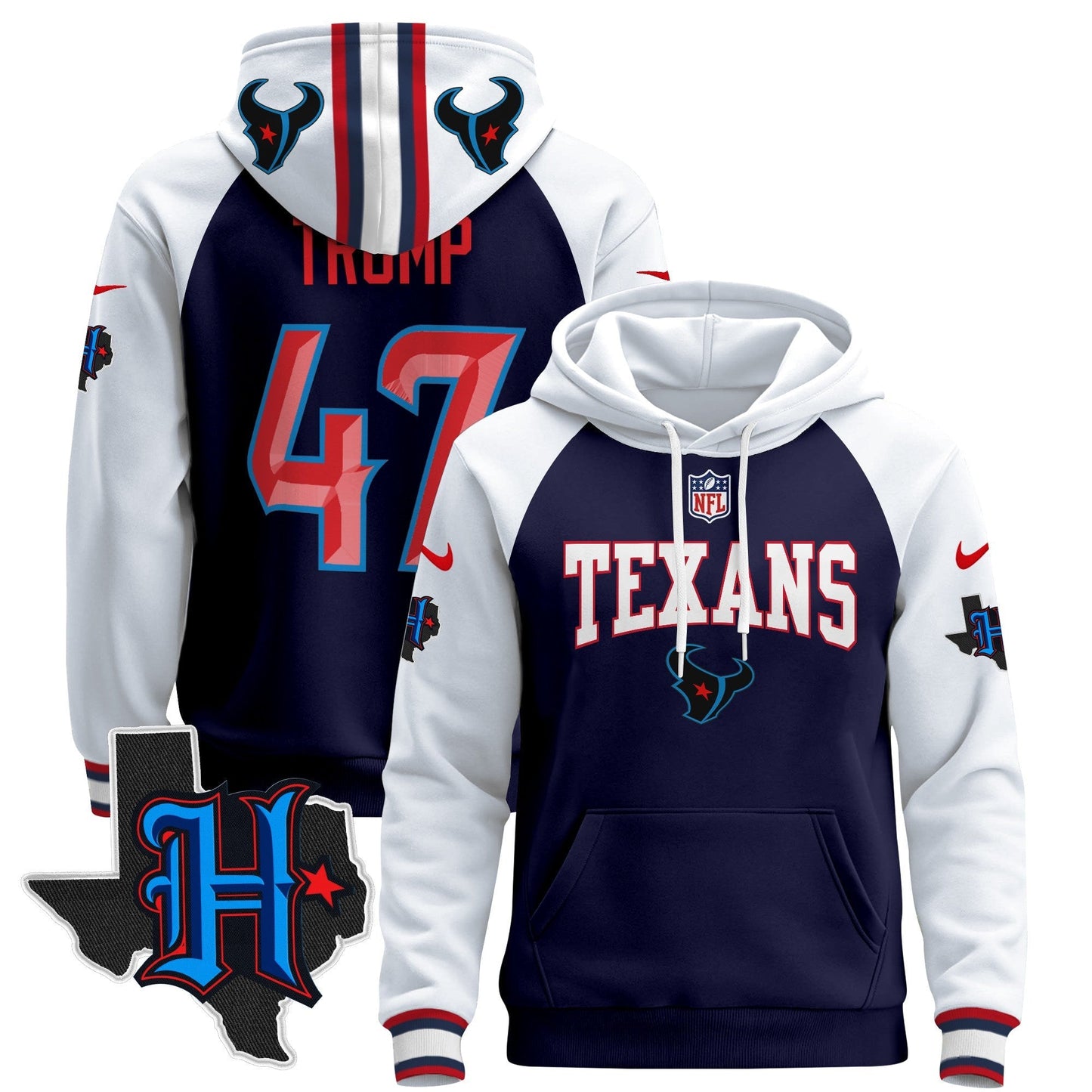 HOU 2024 Pullover Hoodie V3