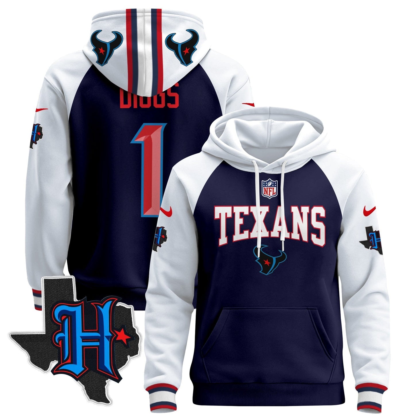 HOU 2024 Pullover Hoodie V3
