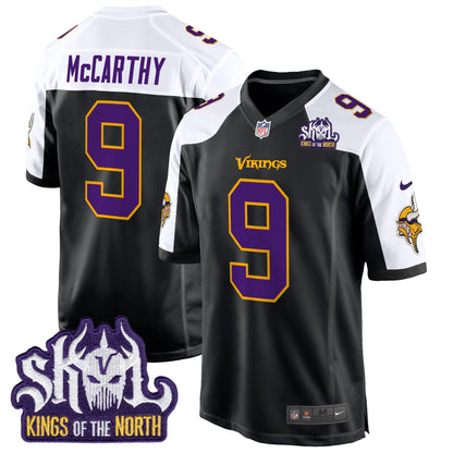 Minnesota Vikings King Of The North Patch Throwback Game Jersey - All Stitched